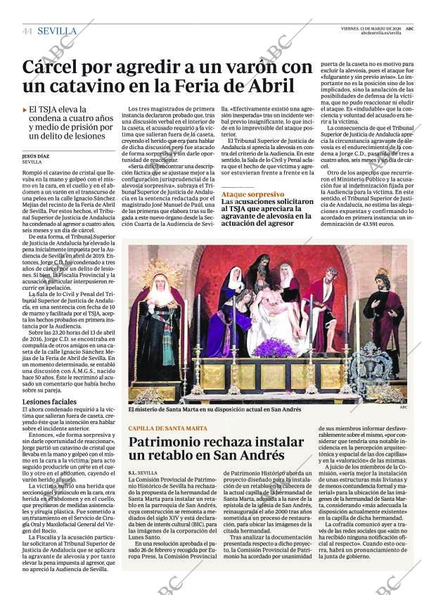 ABC SEVILLA 13-03-2020 página 44