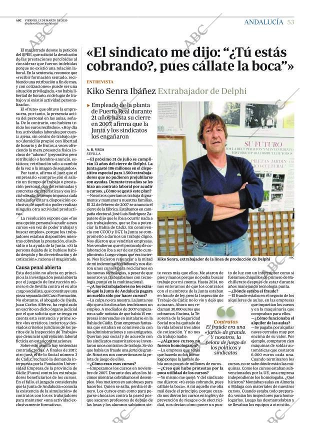 ABC SEVILLA 13-03-2020 página 53