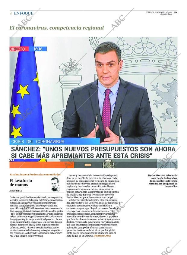 ABC SEVILLA 13-03-2020 página 8