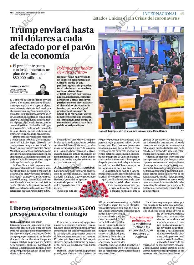 ABC CORDOBA 18-03-2020 página 45