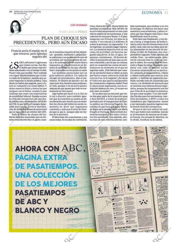 ABC CORDOBA 18-03-2020 página 51