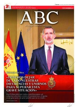 ABC CORDOBA 19-03-2020 página 1