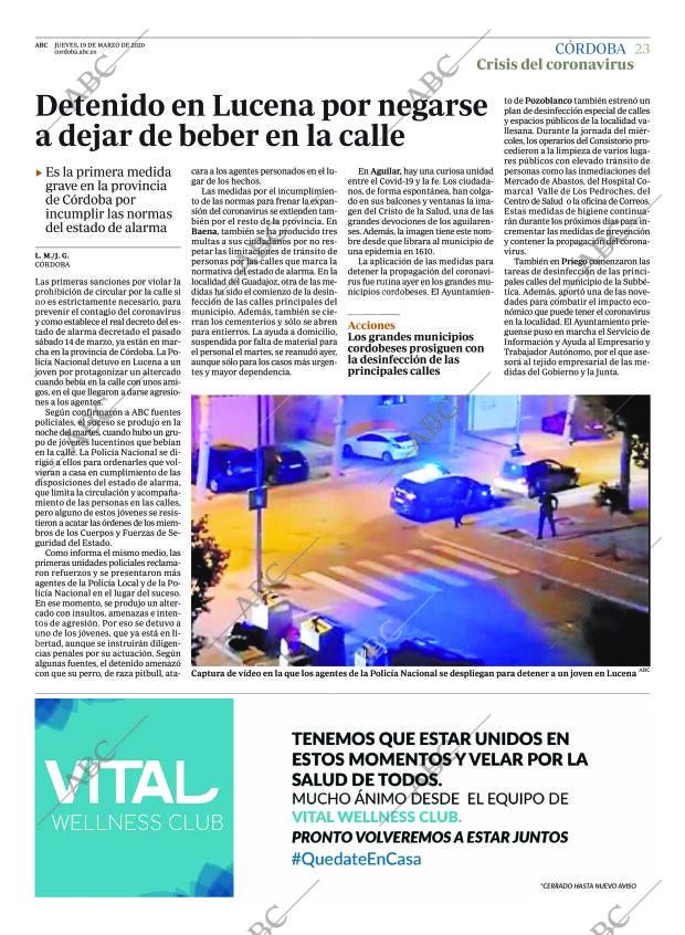 ABC CORDOBA 19-03-2020 página 23
