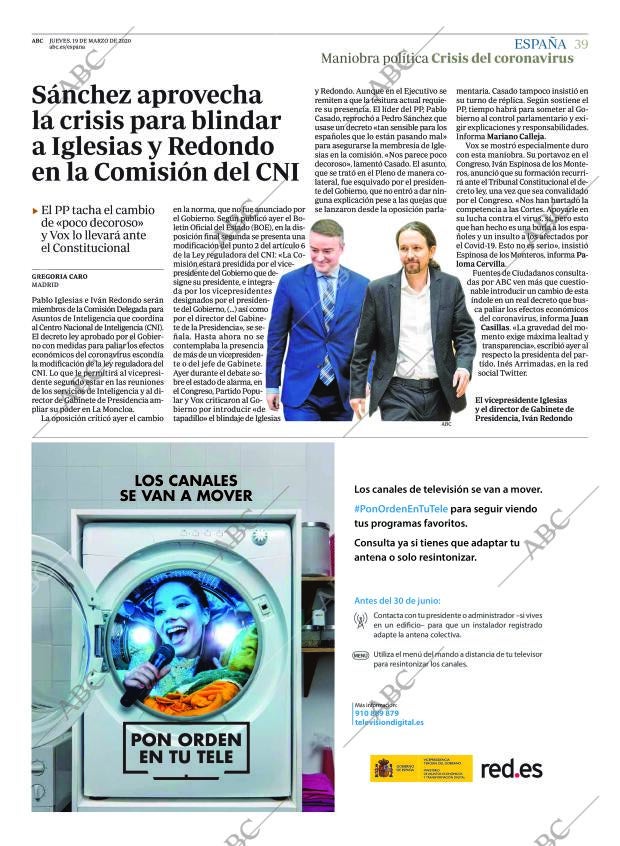 ABC CORDOBA 19-03-2020 página 39