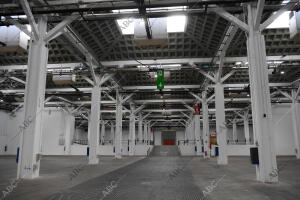 Espacio del pabellón de la Fira de Barcelona, donde el ejército va a montar un...