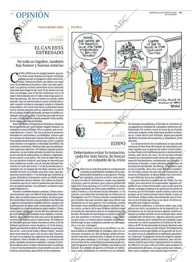 ABC MADRID 22-03-2020 página 14