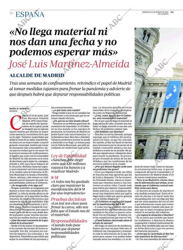 ABC MADRID 22-03-2020 página 18