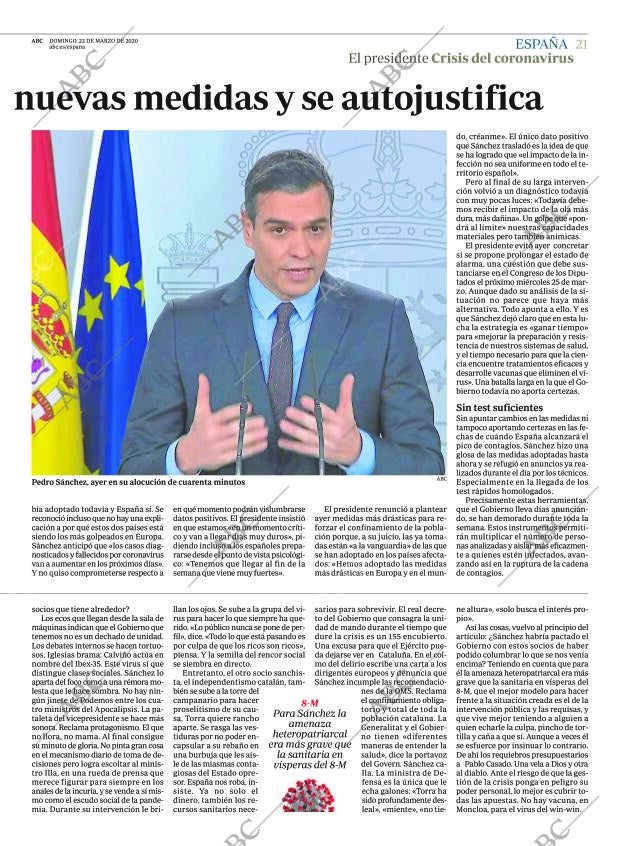 ABC MADRID 22-03-2020 página 21