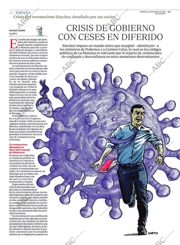 ABC MADRID 22-03-2020 página 22