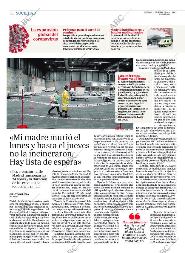 ABC MADRID 22-03-2020 página 42