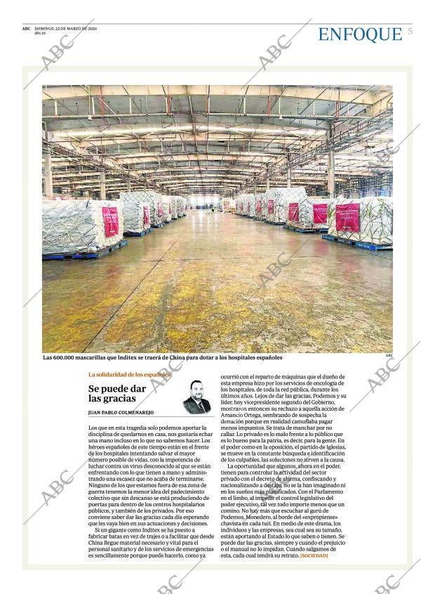 ABC MADRID 22-03-2020 página 5