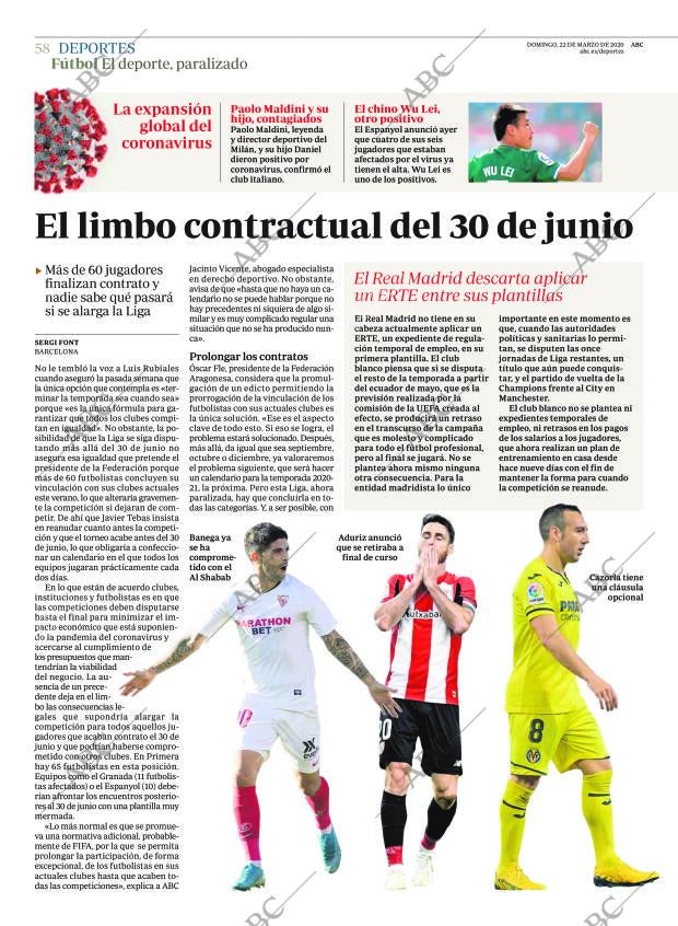 ABC MADRID 22-03-2020 página 58