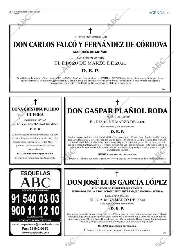 ABC MADRID 22-03-2020 página 61