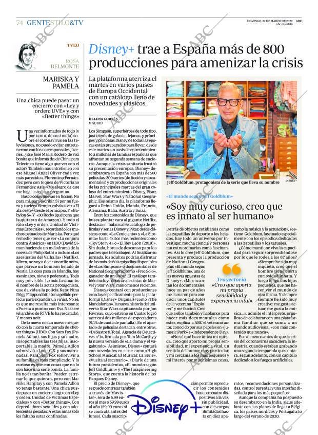 ABC MADRID 22-03-2020 página 74