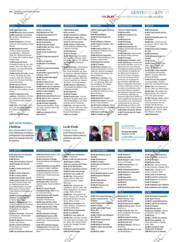 ABC MADRID 22-03-2020 página 77