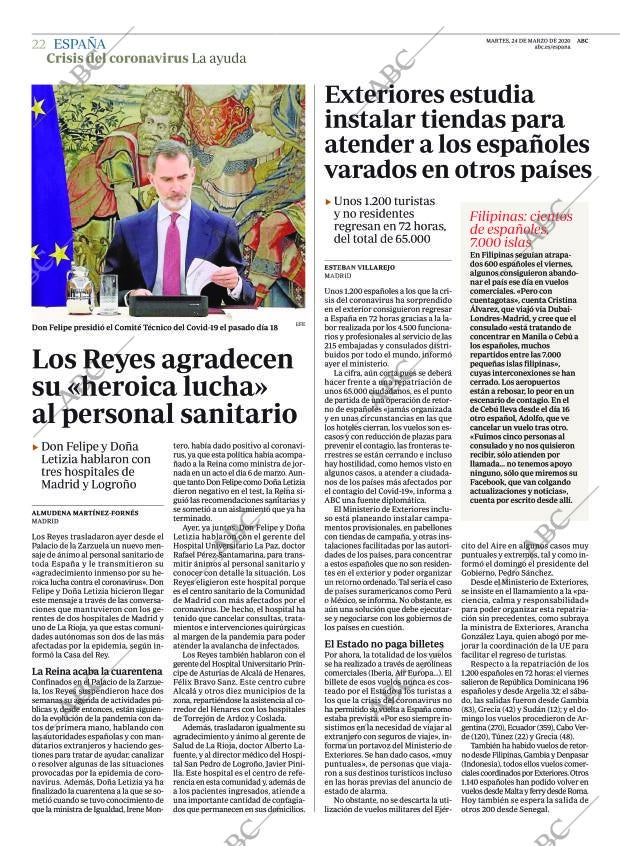 ABC MADRID 24-03-2020 página 22