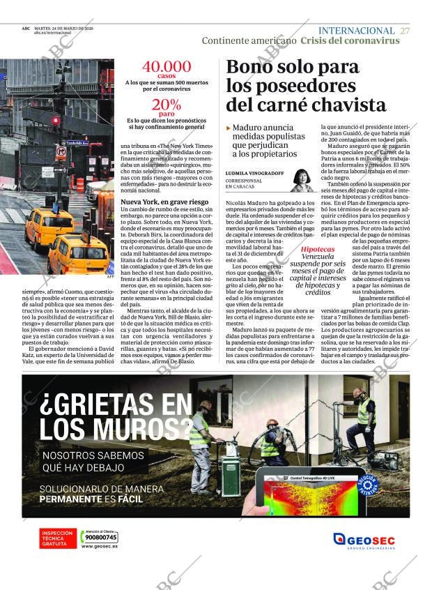 ABC MADRID 24-03-2020 página 27