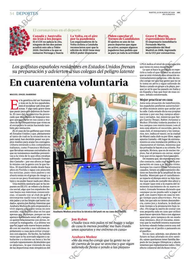 ABC MADRID 24-03-2020 página 54