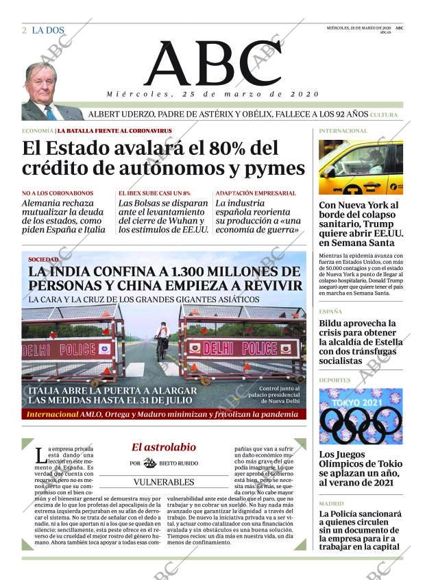 ABC MADRID 25-03-2020 página 2