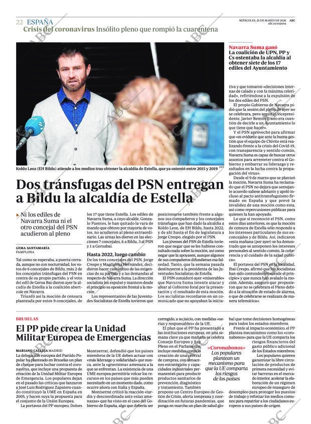 ABC MADRID 25-03-2020 página 22