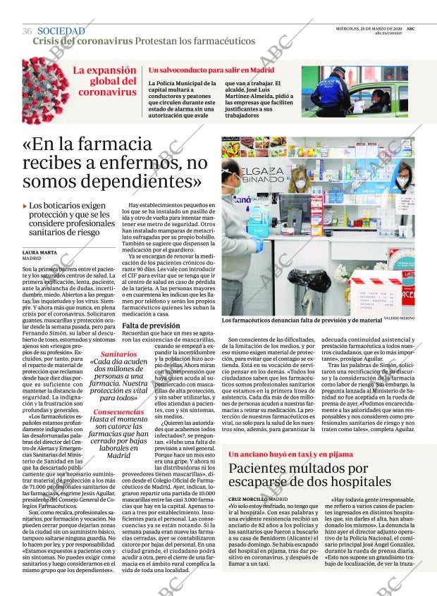 ABC MADRID 25-03-2020 página 36