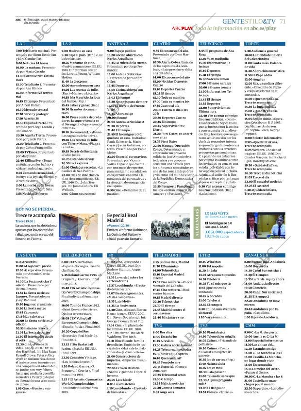 ABC MADRID 25-03-2020 página 71