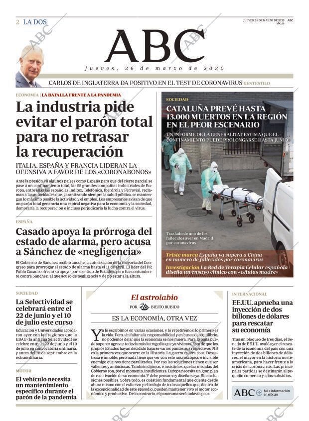 ABC MADRID 26-03-2020 página 2