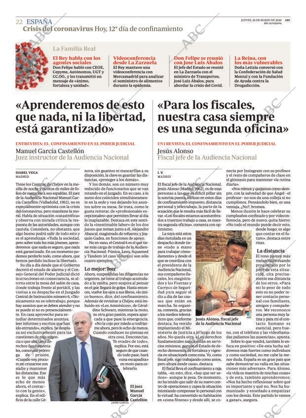 ABC MADRID 26-03-2020 página 22