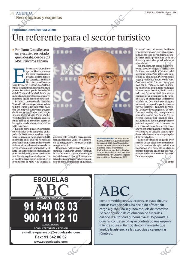 ABC MADRID 27-03-2020 página 54