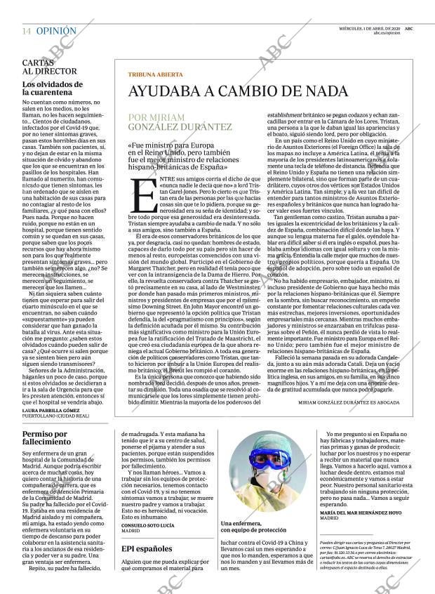 ABC MADRID 01-04-2020 página 14