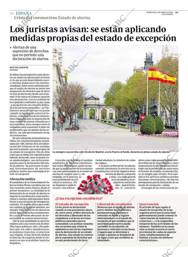 ABC MADRID 01-04-2020 página 18