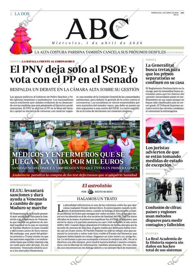 ABC MADRID 01-04-2020 página 2