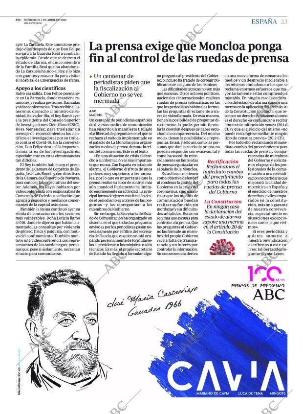 ABC MADRID 01-04-2020 página 23