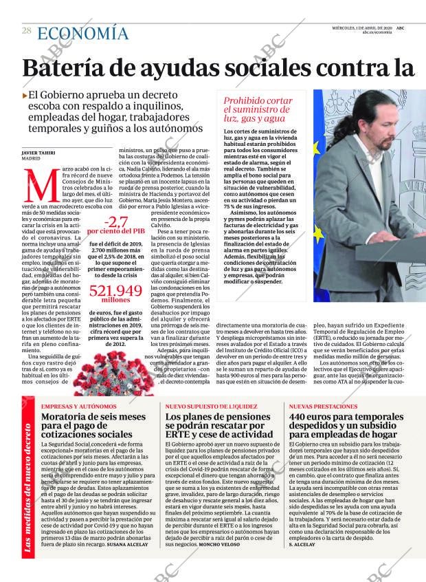 ABC MADRID 01-04-2020 página 28