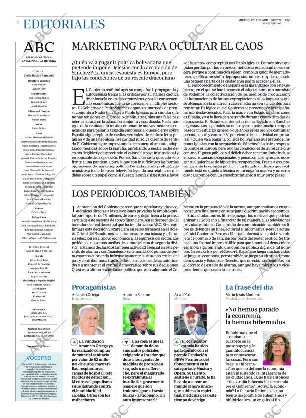 ABC MADRID 01-04-2020 página 4