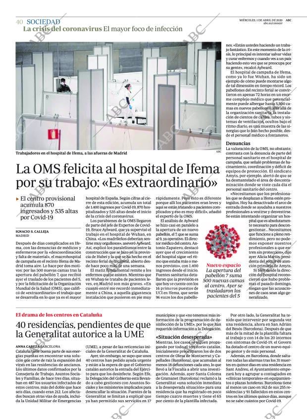ABC MADRID 01-04-2020 página 40