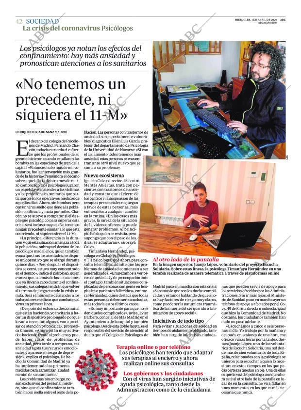 ABC MADRID 01-04-2020 página 42