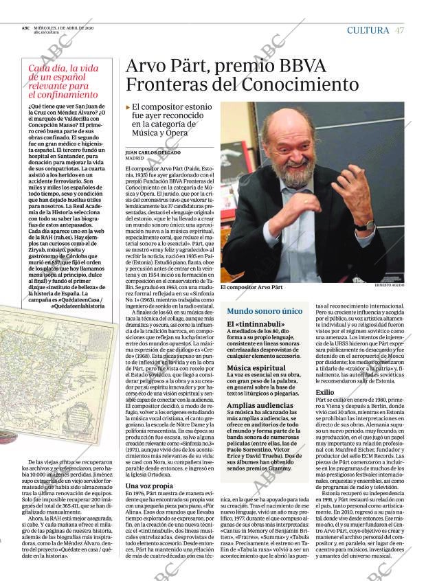 ABC MADRID 01-04-2020 página 47