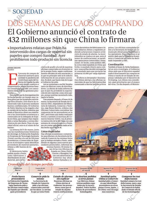 ABC MADRID 02-04-2020 página 36