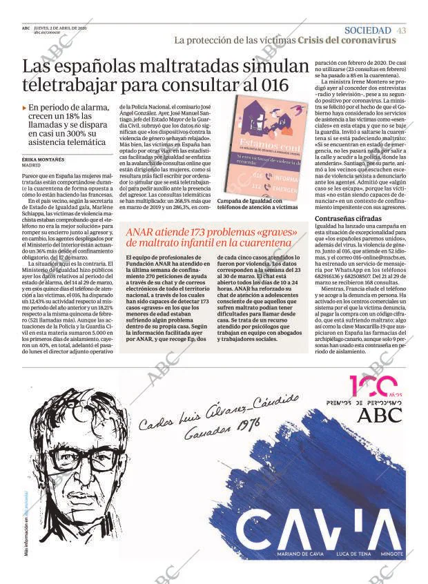 ABC MADRID 02-04-2020 página 43