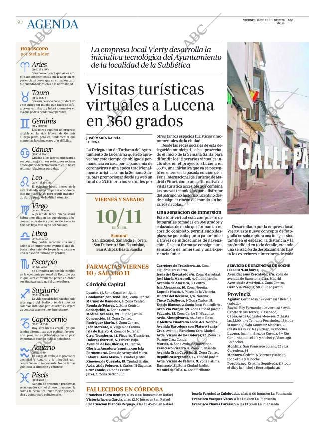 ABC CORDOBA 10-04-2020 página 30