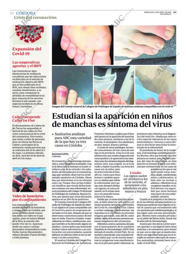 ABC CORDOBA 15-04-2020 página 20