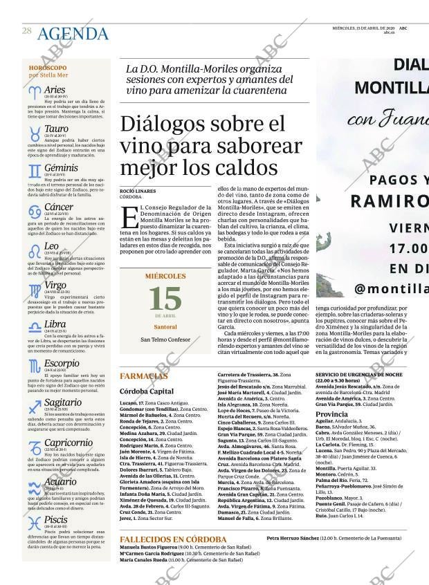 ABC CORDOBA 15-04-2020 página 28