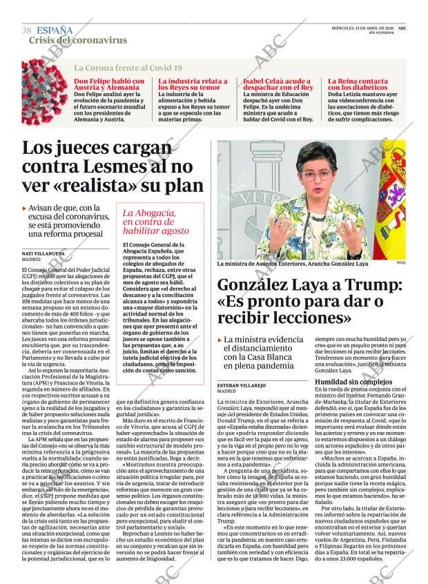 ABC CORDOBA 15-04-2020 página 38