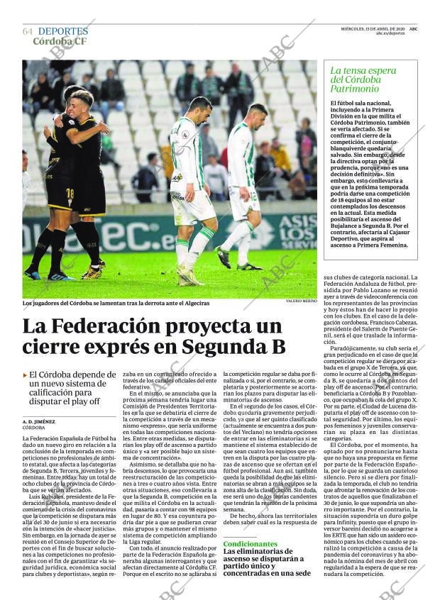 ABC CORDOBA 15-04-2020 página 64