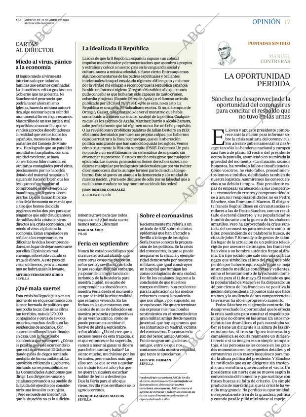 ABC SEVILLA 15-04-2020 página 17