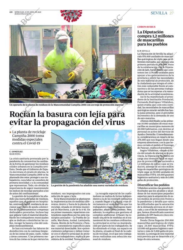 ABC SEVILLA 15-04-2020 página 27