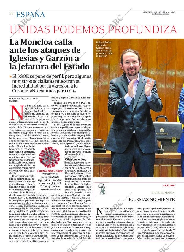 ABC SEVILLA 15-04-2020 página 38