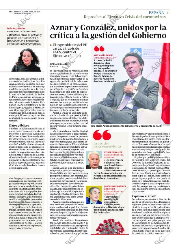 ABC SEVILLA 15-04-2020 página 41