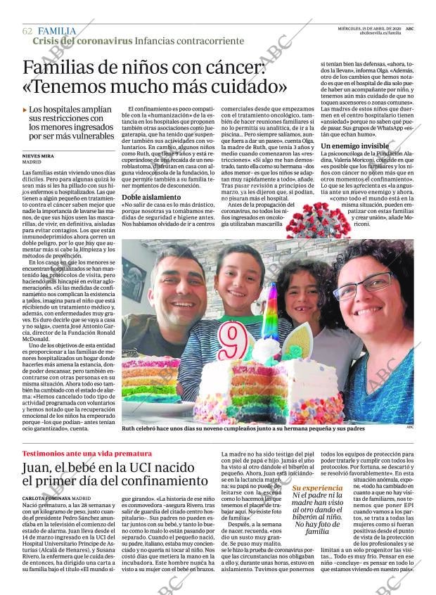 ABC SEVILLA 15-04-2020 página 62